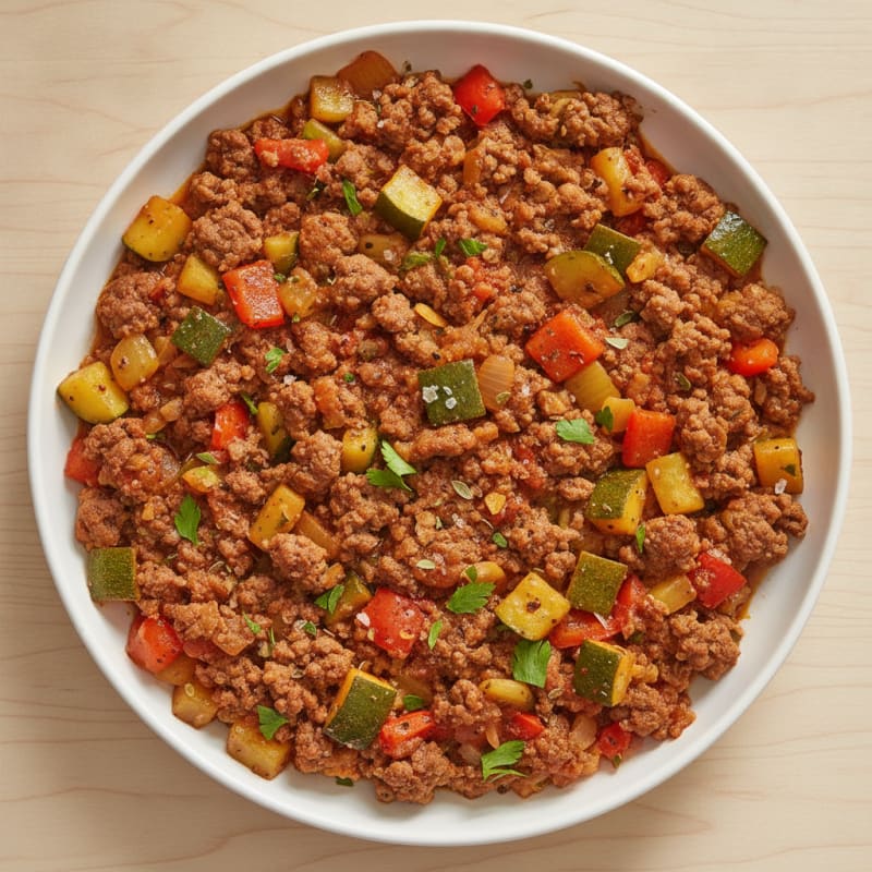Hearty Ground Beef and Vegetable Skillet