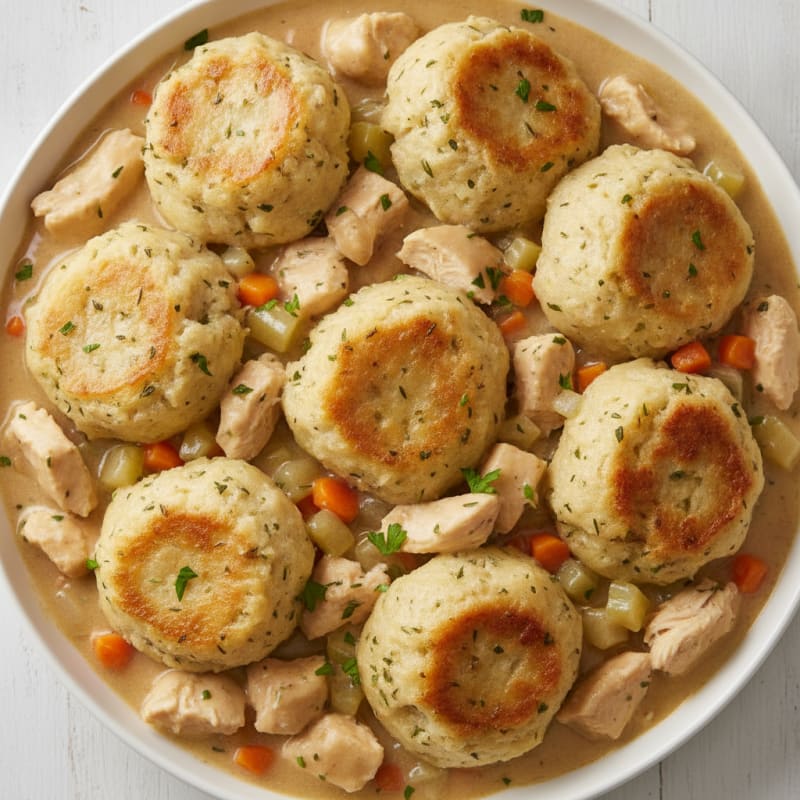 Hearty Chicken and Herb Dumplings