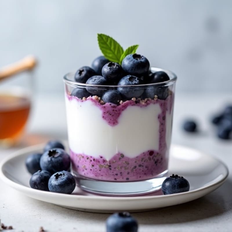 Blueberry Greek Yogurt Protein Parfait