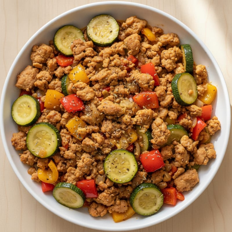 Ground Turkey and Vegetable Skillet