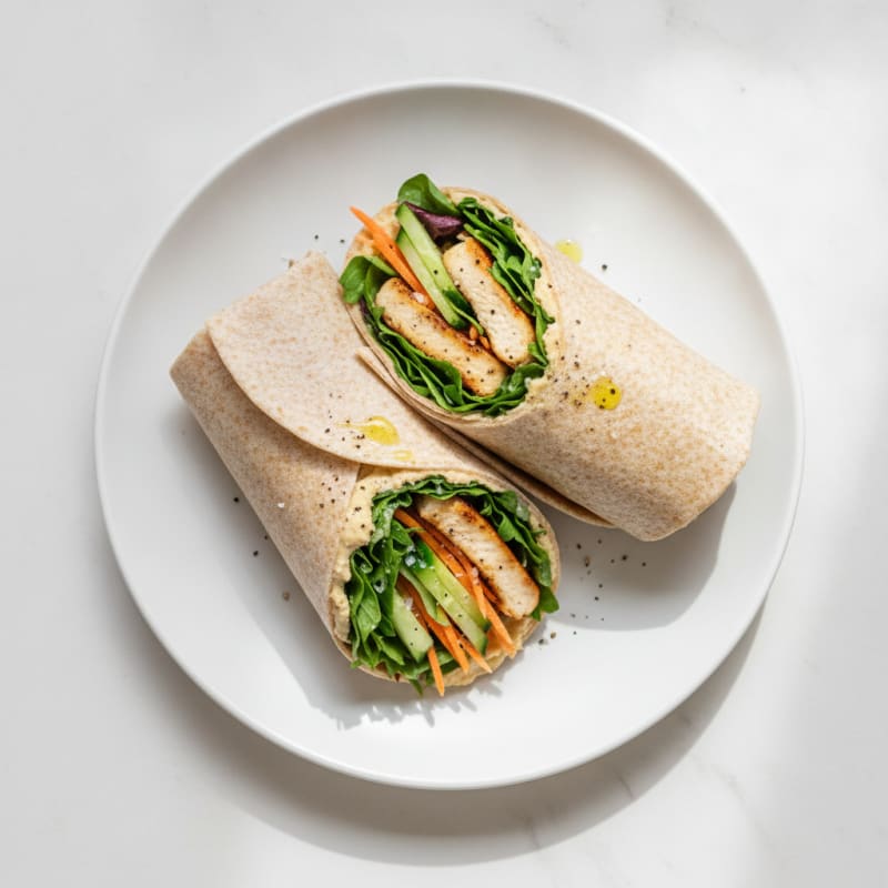 Quick Chicken and Veggie Wrap