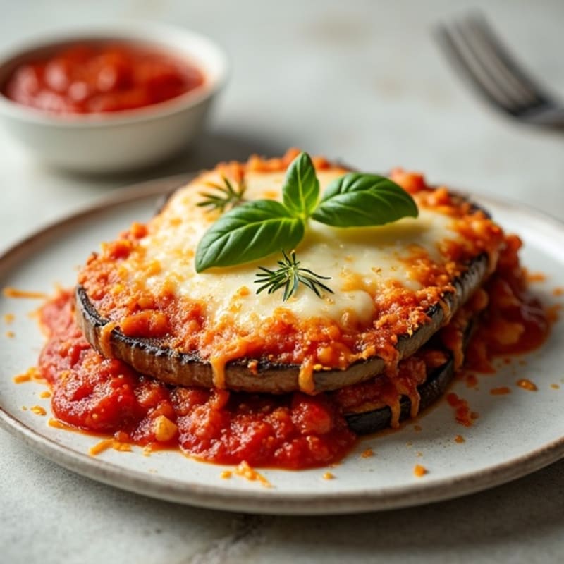 Crispy Baked Eggplant Parmesan