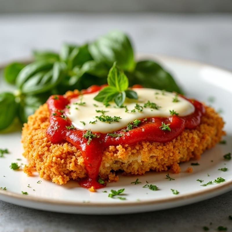 Crispy Baked Chicken Parmesan with Fresh Herbs