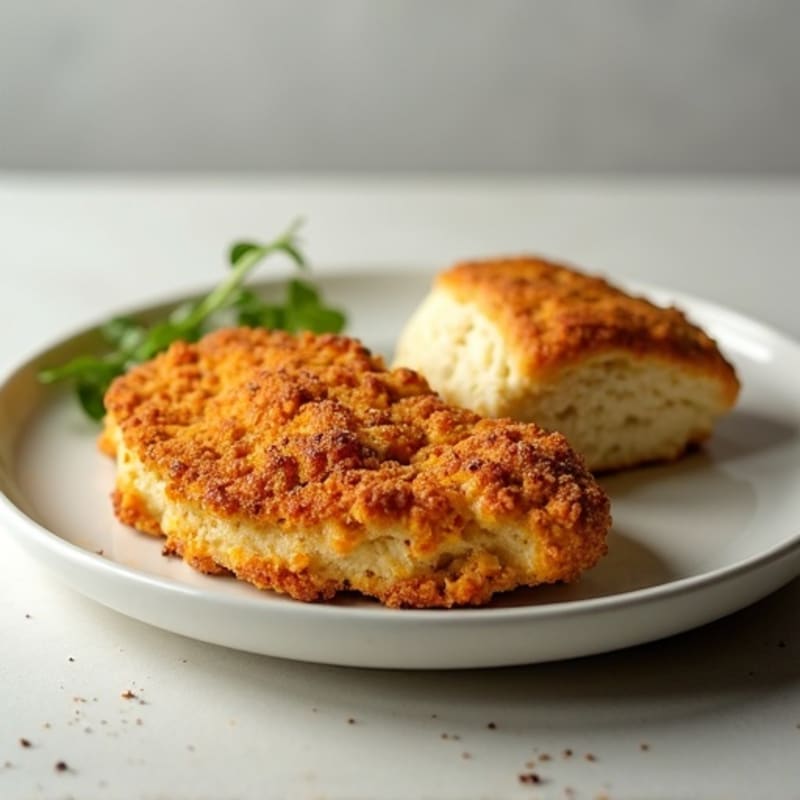 Crispy Baked Chicken with Herb-Buttermilk Biscuits