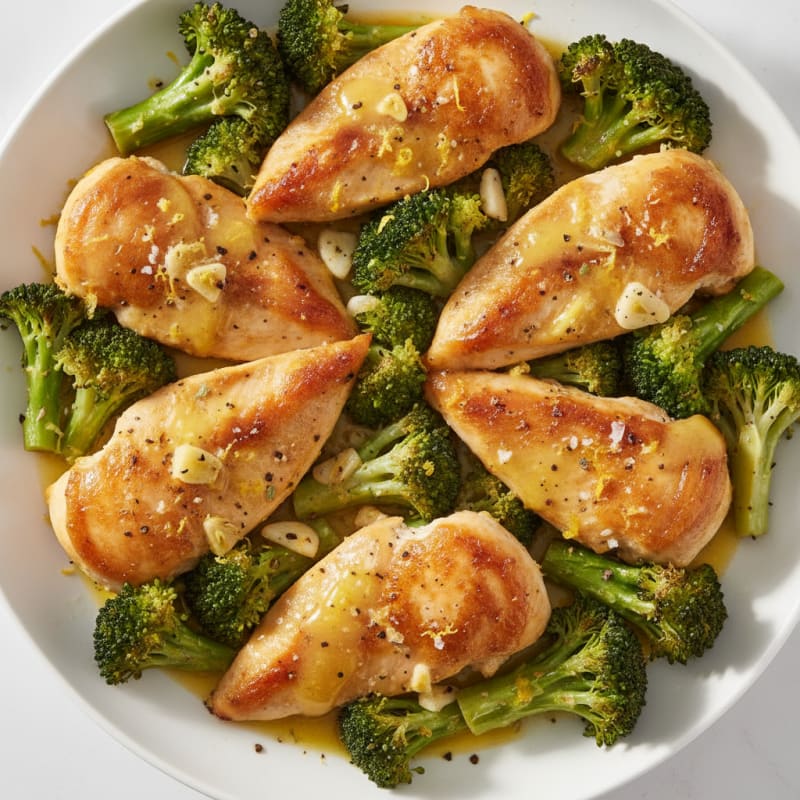 Lemon-Herb Roasted Chicken and Broccoli