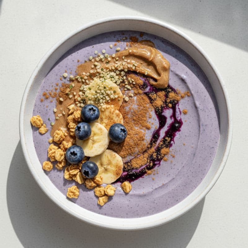 High-Protein Blueberry Banana Smoothie