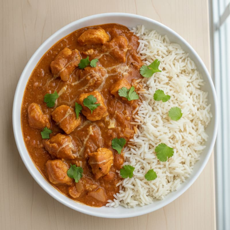 Spiced Butter Chicken with Basmati Rice
