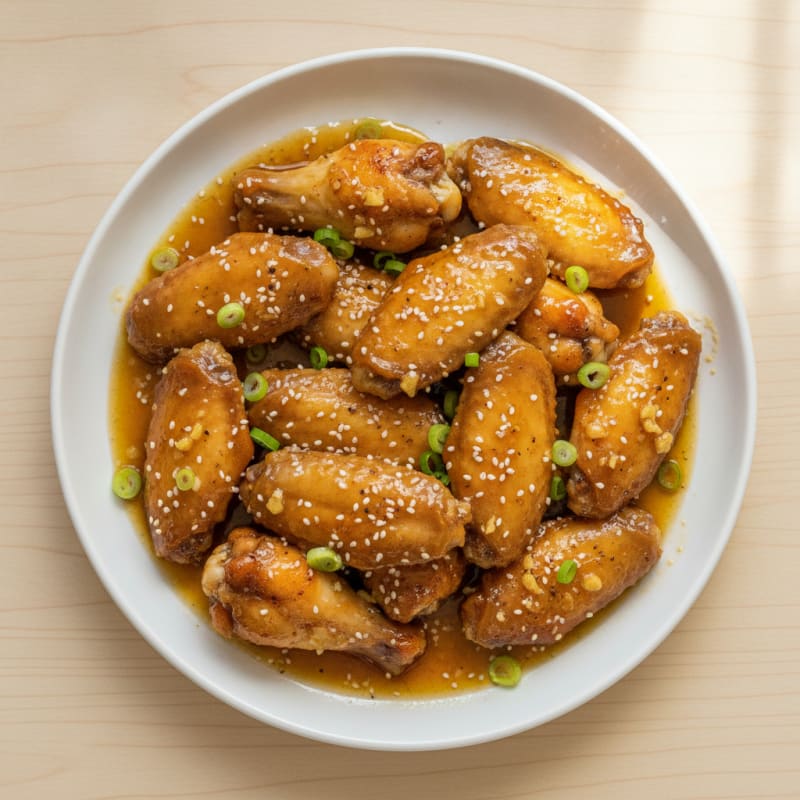 Honey-Garlic Glazed Chicken Wings