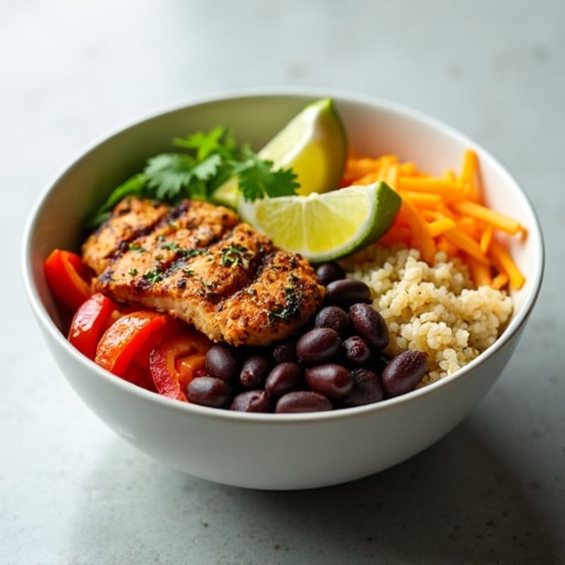Fresh Zesty Black Bean Burrito Bowl
