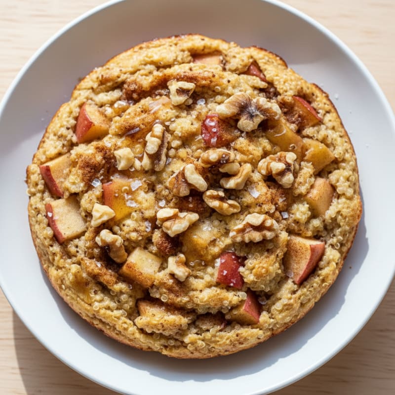 Baked Apple Cinnamon Quinoa Bowl