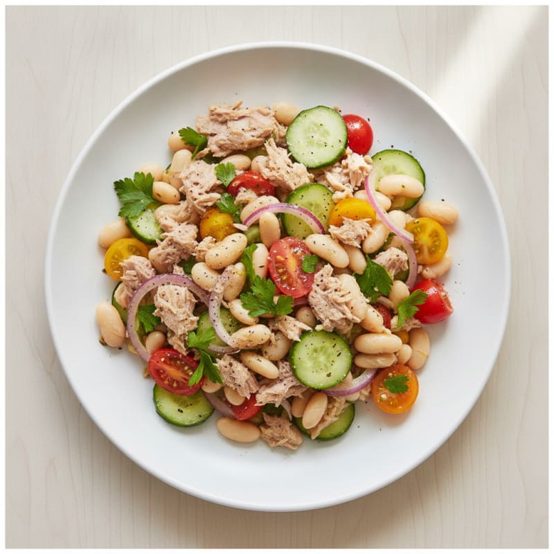 Mediterranean Tuna and White Bean Salad