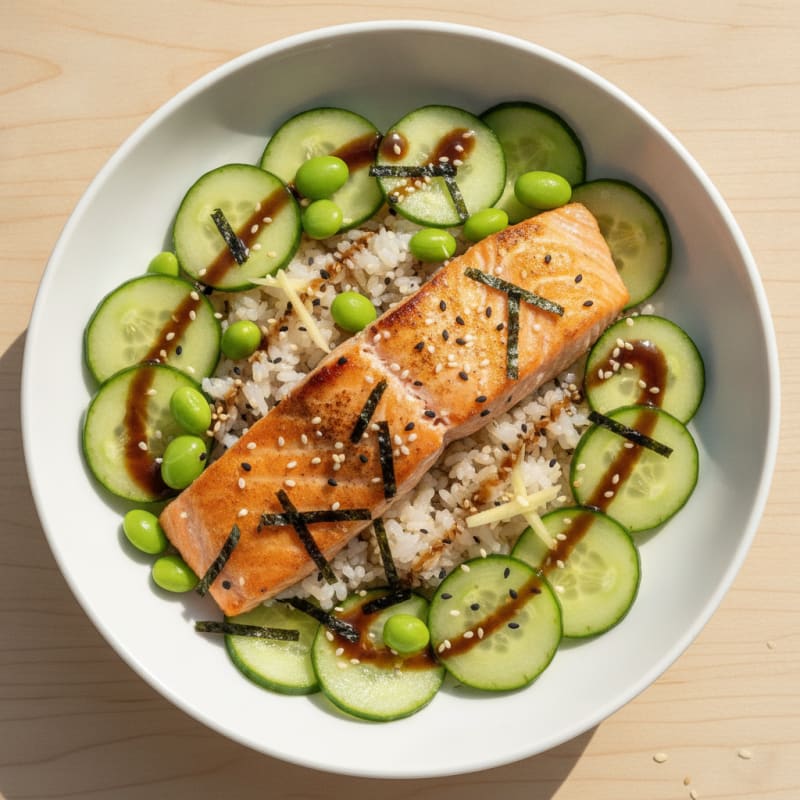 Salmon Sushi Rice Bowl