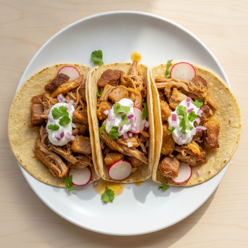Slow-Cooked Pork Carnitas Tacos