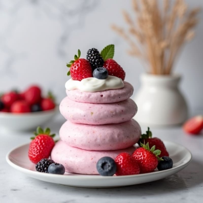 Cottage Cheese Protein Mousse with Mixed Berries
