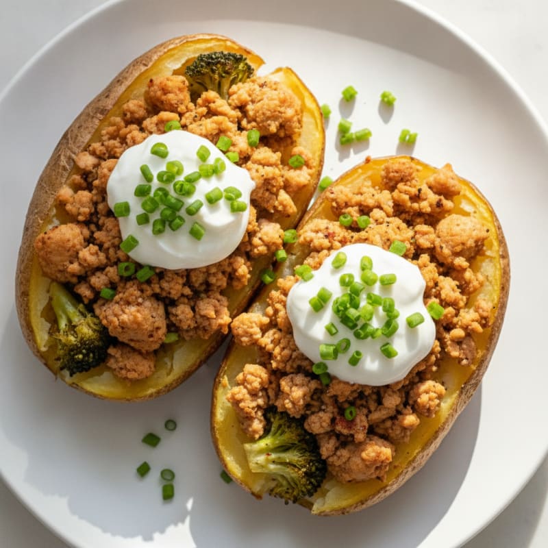 Loaded Russet Potatoes with Savory Toppings