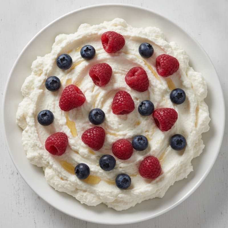 Silky Greek Yogurt Protein Mousse with Berries