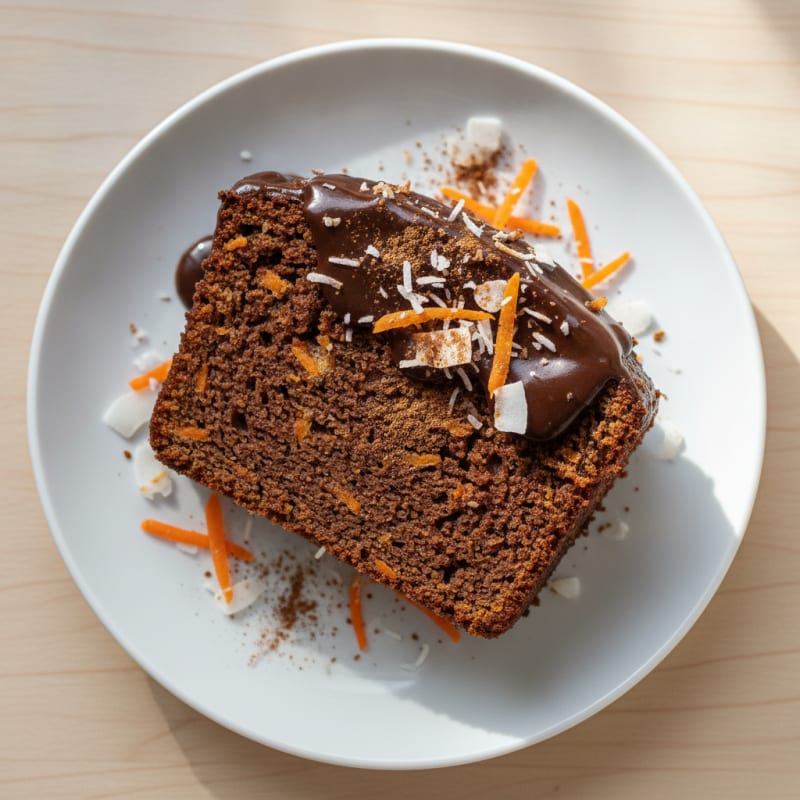 Decadent Chocolate Carrot Coconut Cake