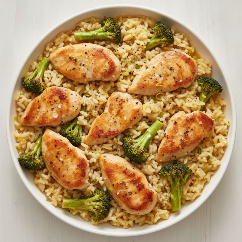 Lemon Herb Chicken and Rice Skillet