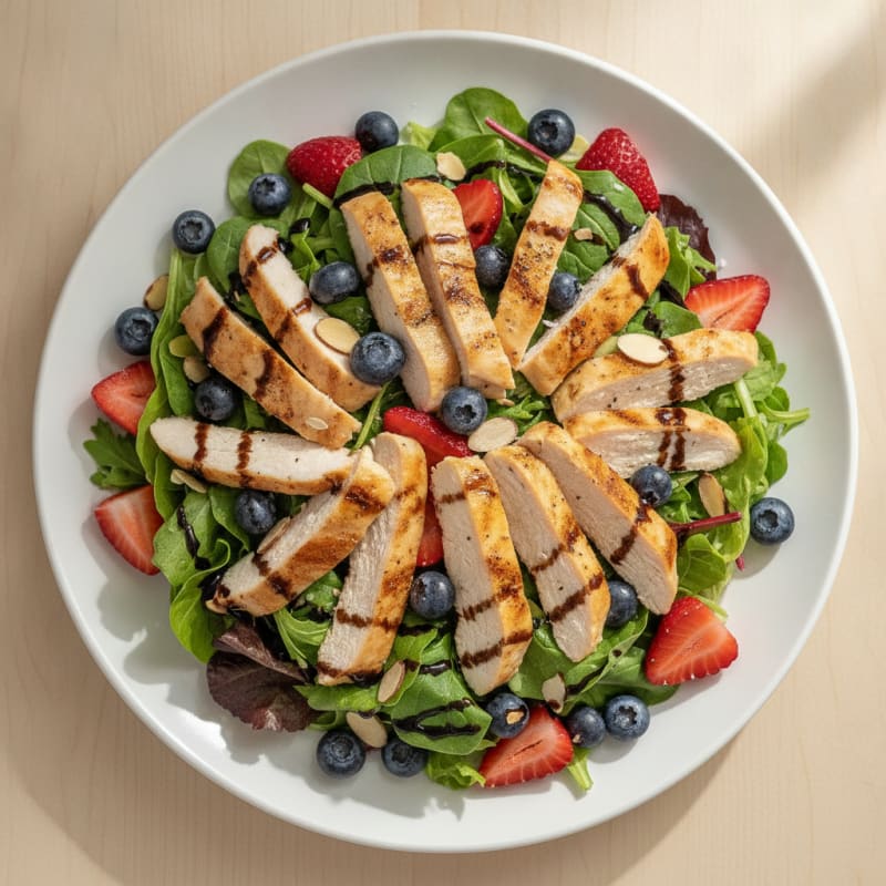 Chicken and Berry Salad with Vinaigrette