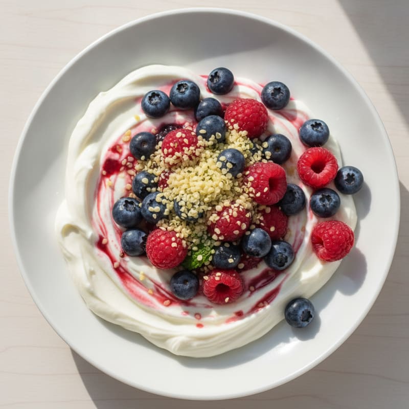 Greek Yogurt Protein Parfait with Berries