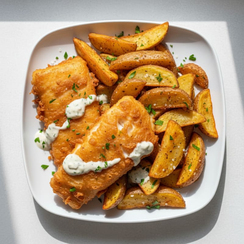 Classic Beer-Battered Fish and Chips