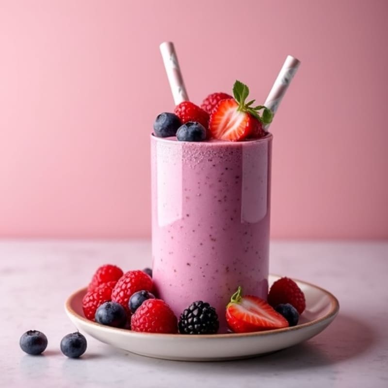 Creamy Berry Protein Smoothie