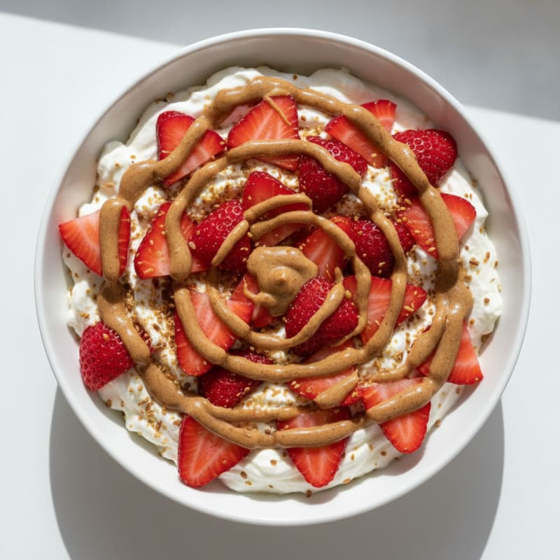 Greek Yogurt Protein Bowl with Berries and Almond Butter