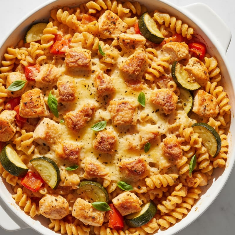 Creamy Roasted Vegetable Pasta Bake