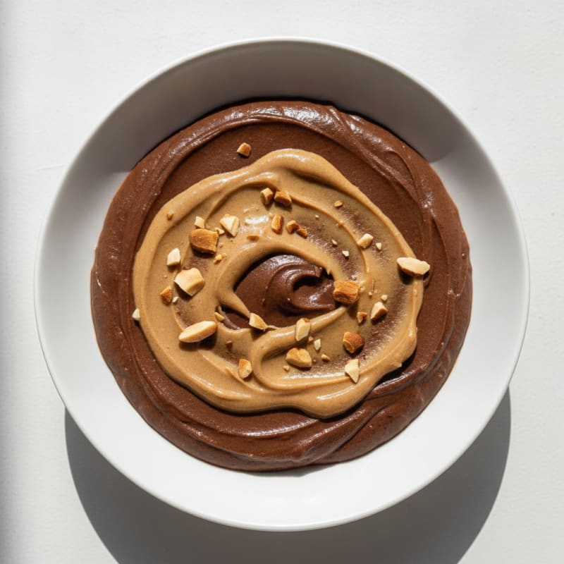 Silky Chocolate Protein Pudding with Almond Butter