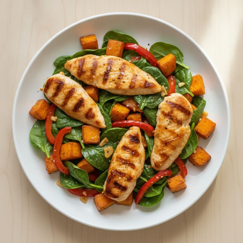 Sweet Potato and Chicken Power Bowl