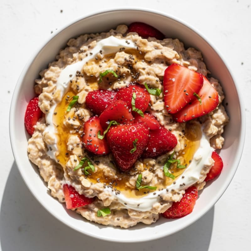 Strawberry Shortcake Overnight Oats