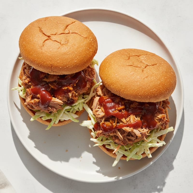 Slow-Cooked BBQ Pulled Pork Sandwiches