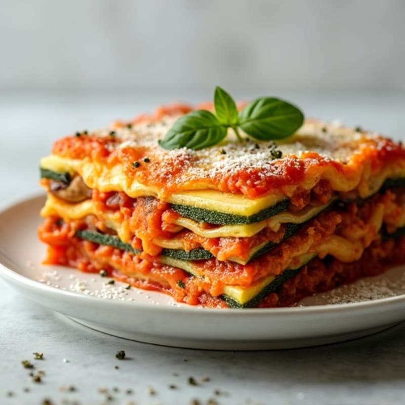 Roasted Vegetable Zucchini Lasagna
