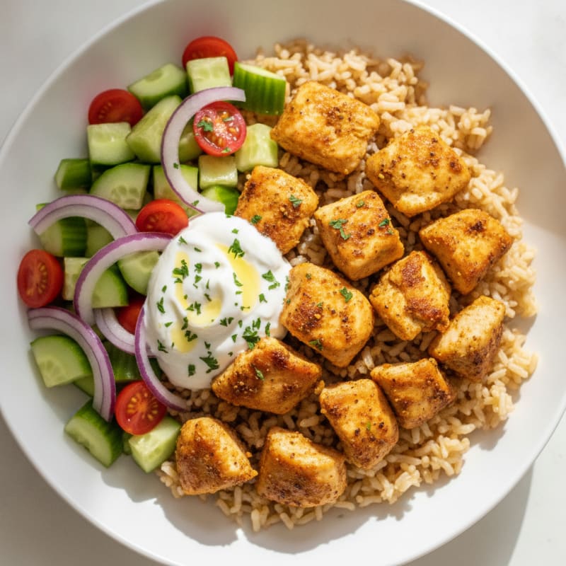 Chicken Shawarma Rice Bowl