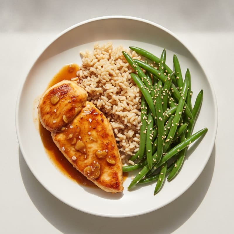 Clean Teriyaki Chicken with Sesame Green Beans