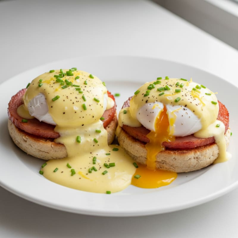 Creamy Classic Eggs Benedict with Zesty Hollandaise