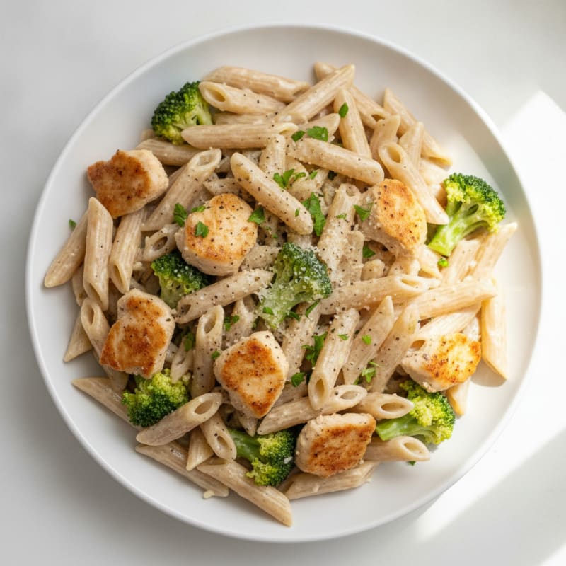 Garlic Parmesan Chicken Alfredo Pasta