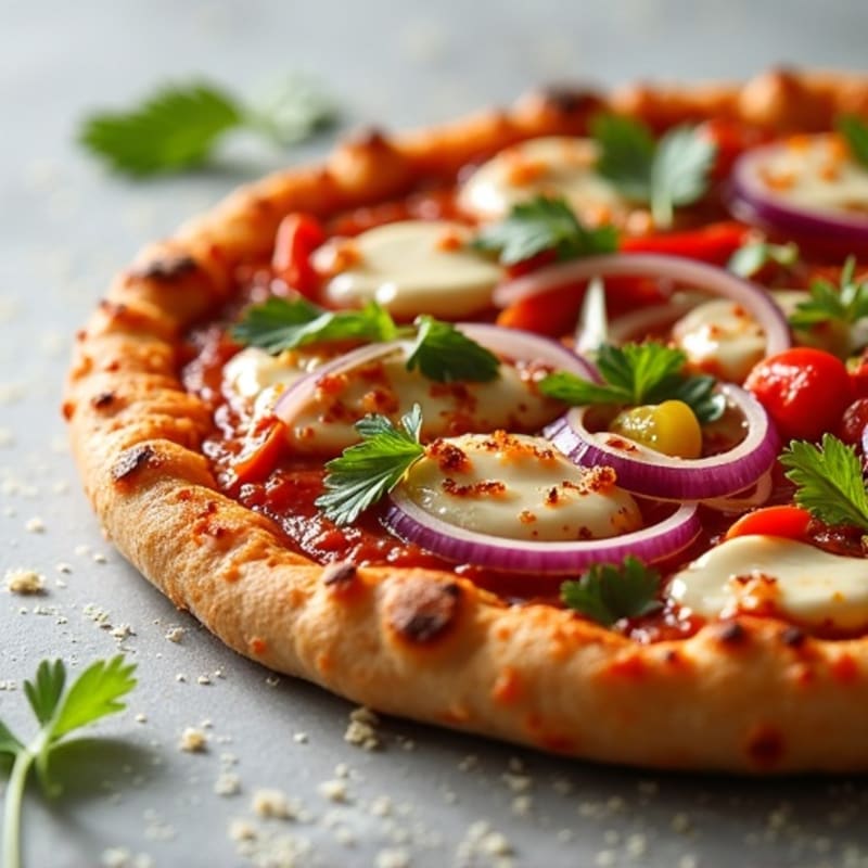 Crispy High-Protein BBQ Chicken Pizza