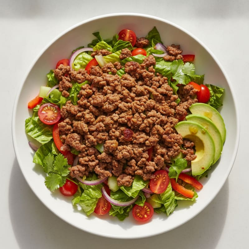 Ground Beef Taco Salad Bowl