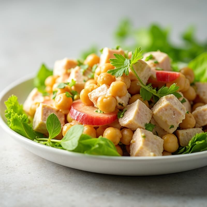 Tuna Salad with Celery and Chickpeas