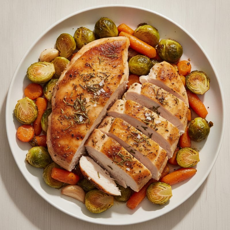 Herb-Roasted Chicken with Roasted Vegetables