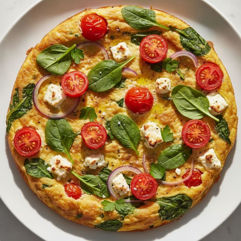 Classic Frittata with Tomatoes and Herbs