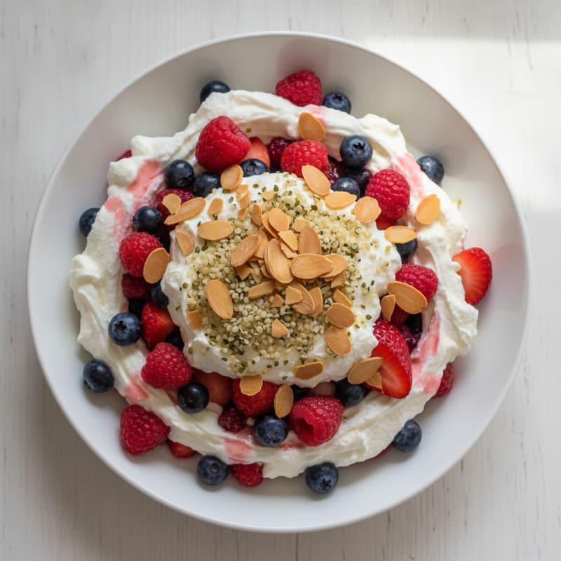 Creamy Greek Yogurt Protein Parfait with Mixed Berries
