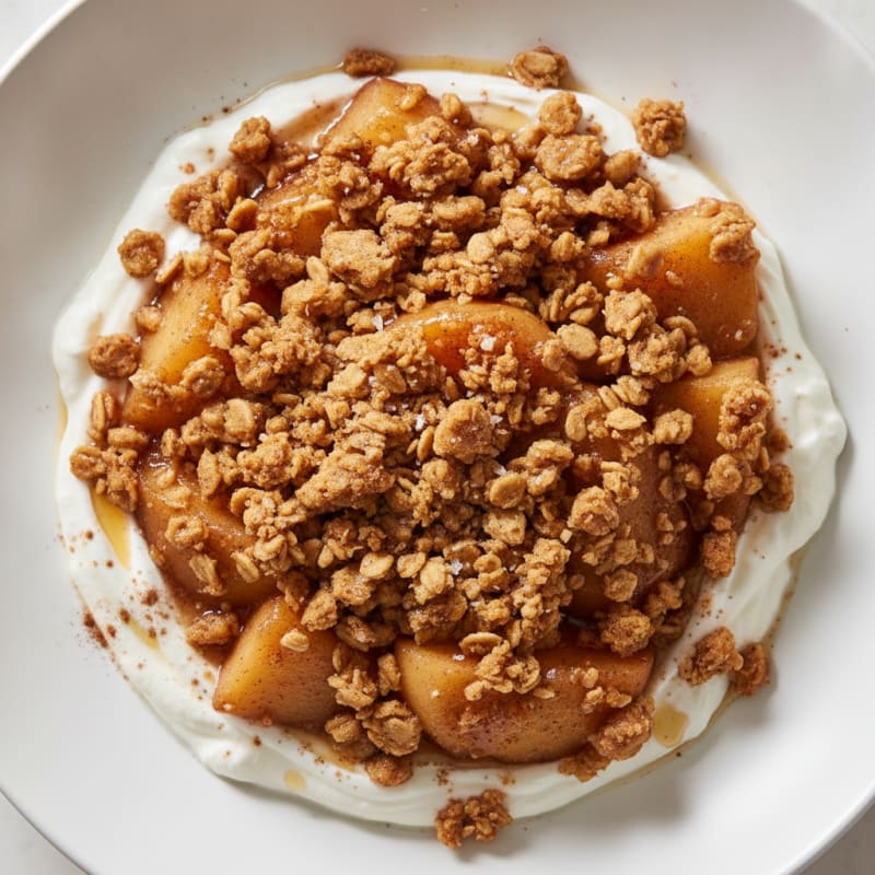 Baked Cinnamon Apples with Oat Crumble