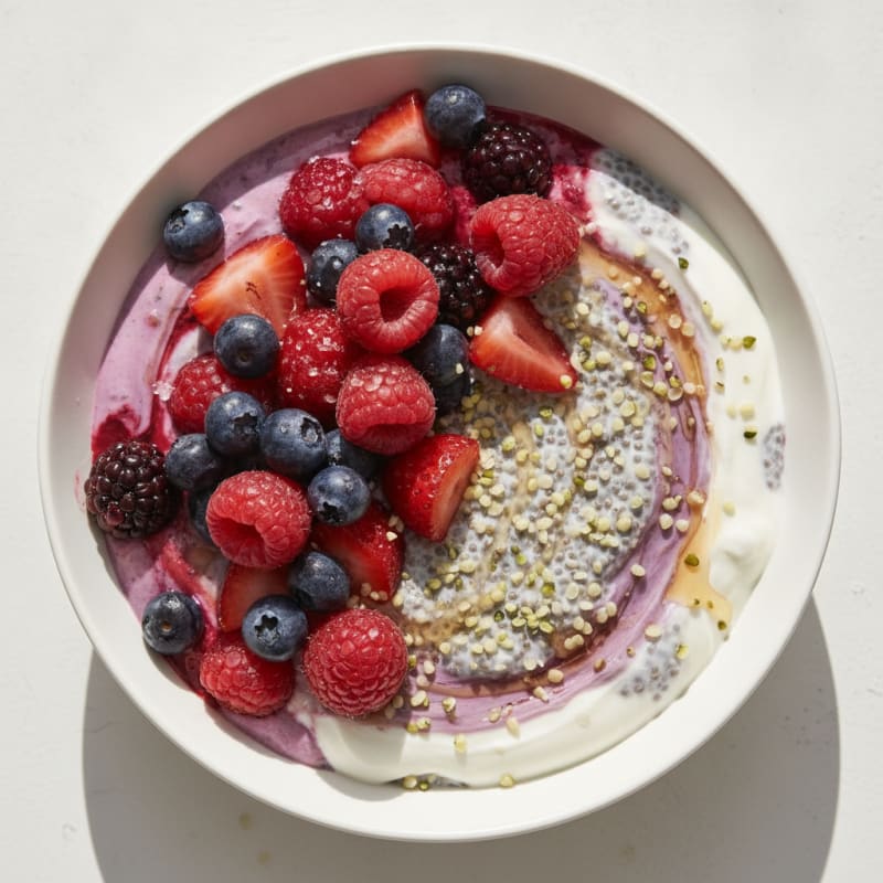 Berry Chia Seed Pudding