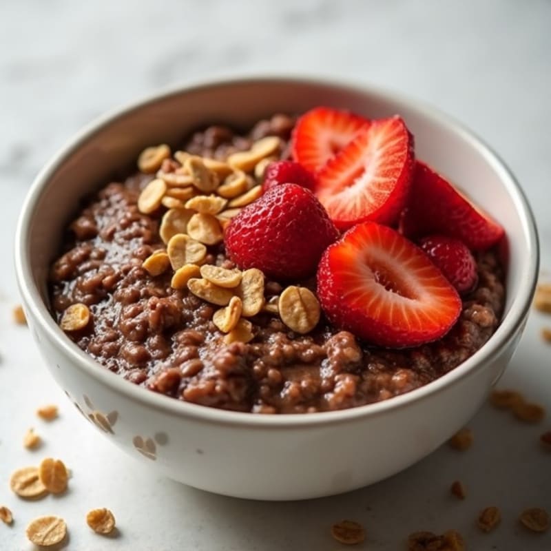 Fudgy Chocolate Protein Oatmeal