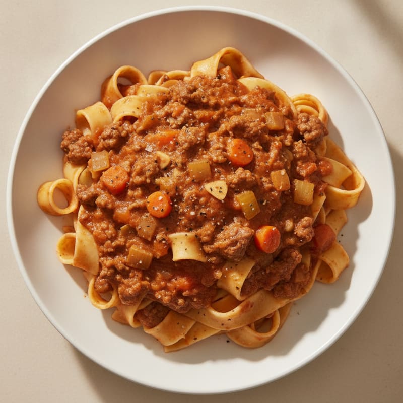 Classic Beef Bolognese with Pappardelle