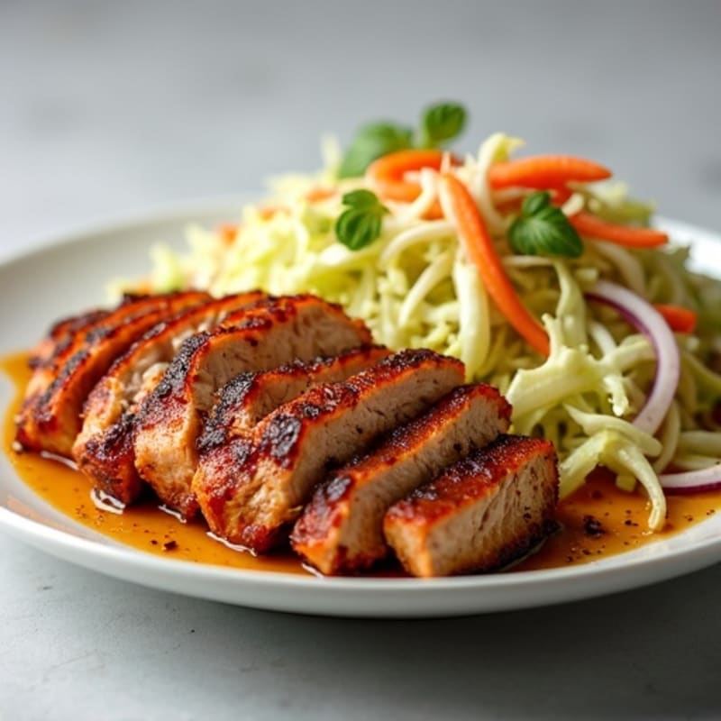 Citrus-Garlic Pulled Pork with Fresh Slaw
