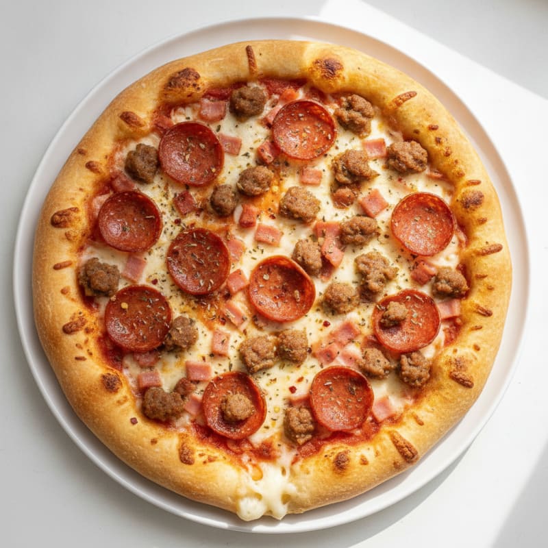Meat Lovers Stuffed Crust Pizza