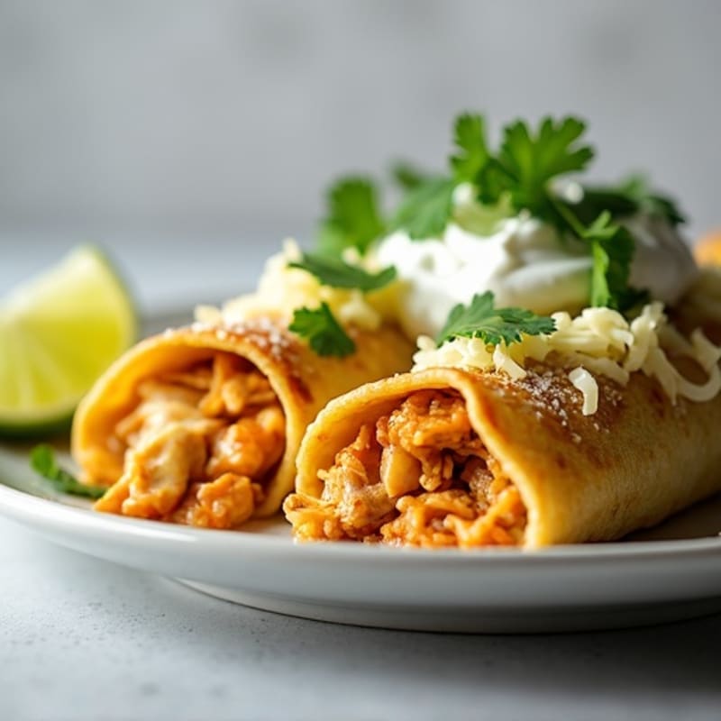 Salsa Verde Shredded Chicken Enchiladas